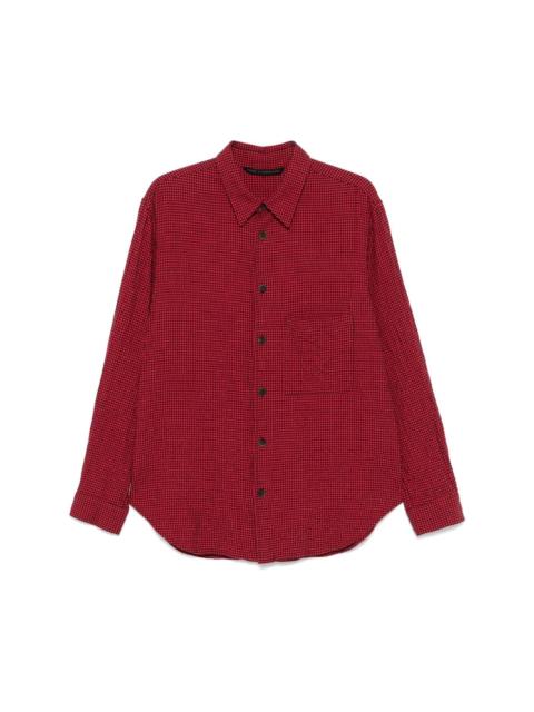 dogtooth-pattern shirt