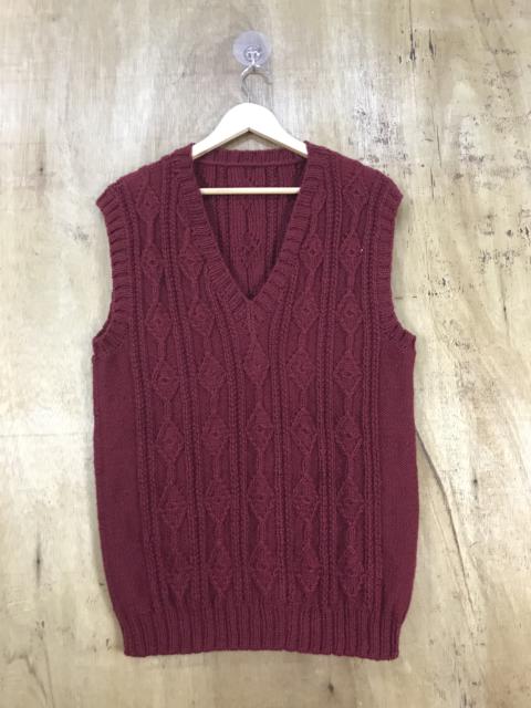 Other Designers Coloured Cable Knit Sweater - Vintage Unbrand Cable Knit Sweater Vest