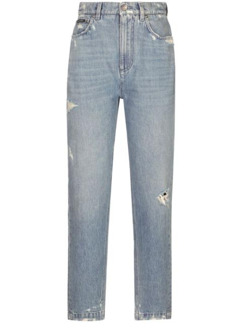 Dolce & Gabbana Jeans With A Worn Effect
