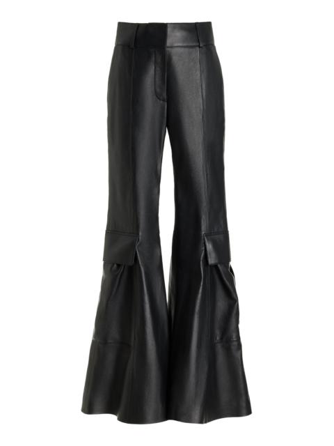 Bate Cargo Pant in Black Nappa Leather