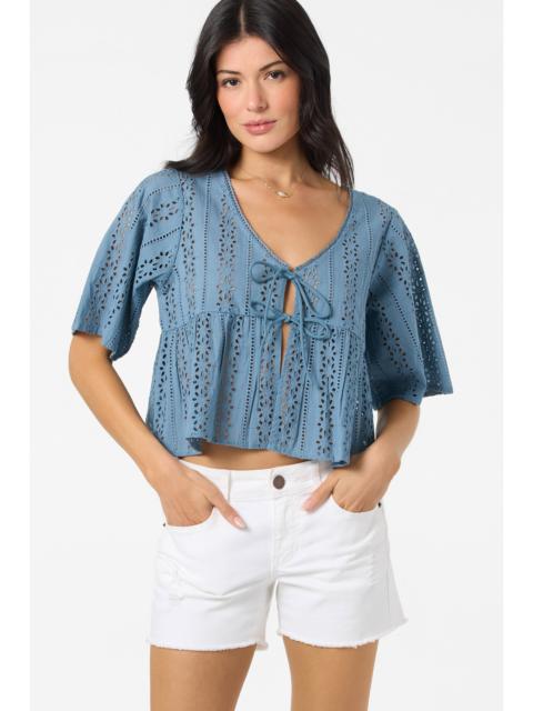 O'Neill Loni Eyelet Top