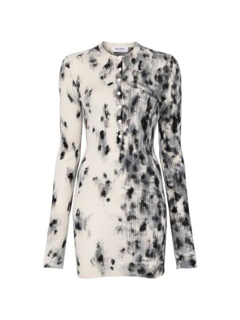 THE ATTICO abstract-print mini dress