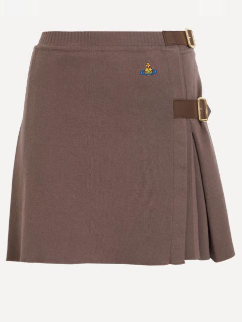 Vivienne Westwood Bea Cotton-Cashmere Kilt Mini Skirt