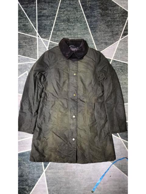 Barbour Vintage Barbour Rider Trench Coat Leather Suede Windbreaker