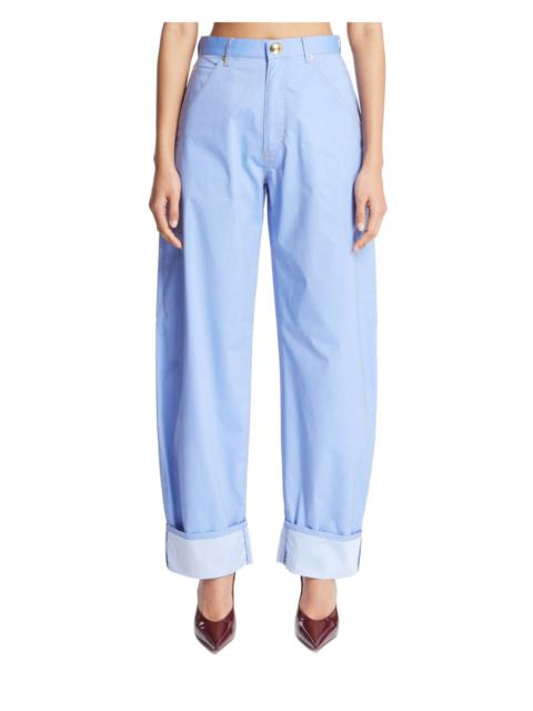 DARKPARK Blue Khris Barrel Leg Pants