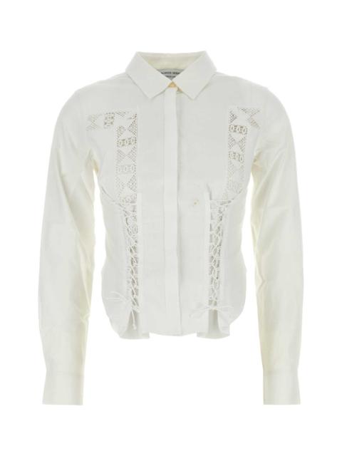 Marine Serre Women White Cotton Shirt