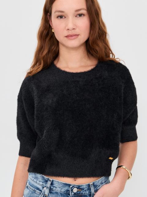 L'AGENCE Guinevere Short Sleeve Crop Crew