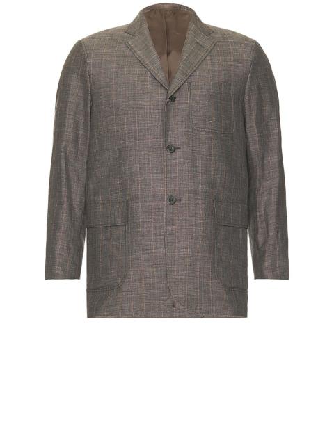 Jacket Linen Plaid