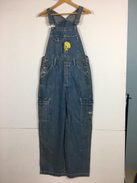 Vintage Looney Tunes Tweety Warner Bros Bib Overall Baggy