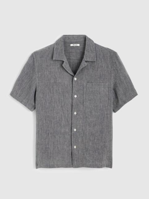 Madewell Short-Sleeve Camp Shirt in Linen