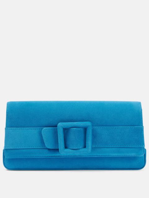 Manolo Blahnik Maygot suede clutch