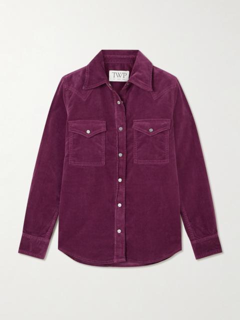 TWP Paneled Cotton-blend Corduroy Shirt