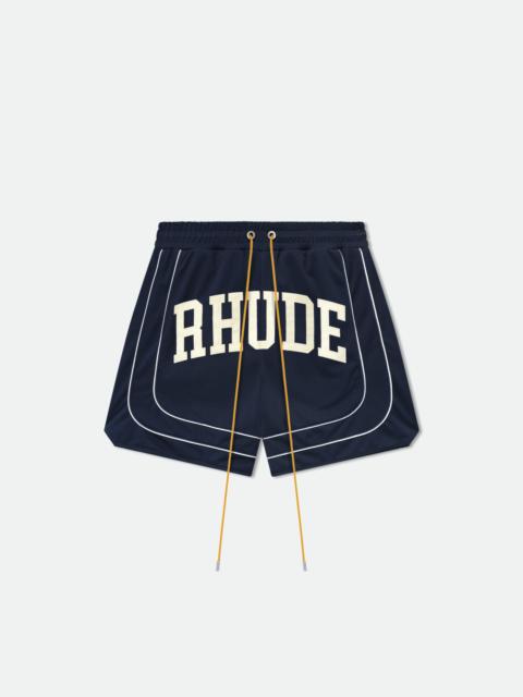 Rhude BAGGY COLLEGIATE LOGO SHORT
