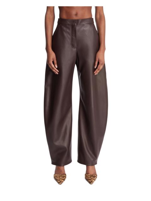 Alaïa Brown Rounded Leather Pants
