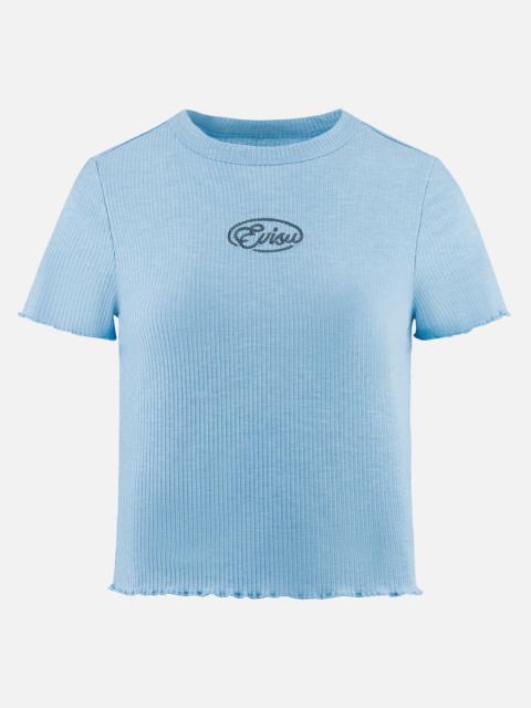 EVISU Rope Twist Logo Embroidery Fashion Fit T-shirt