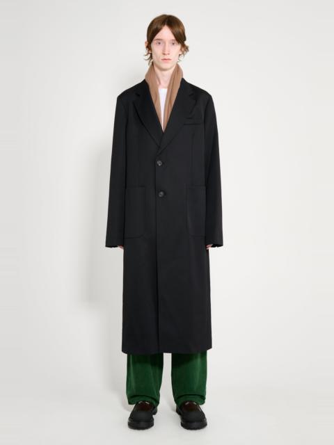 Our Legacy OUR LEGACY ROBE OVERCOAT ONYX BLACK TECH SATEEN