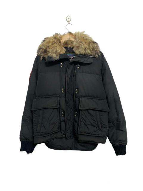 Dsquared Puffer Goose Down Racoon Fur Jacket