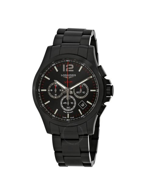 Longines Longines Conquest V.H.P. Chronograph Black Carved Dial Men's Watch L37272566
