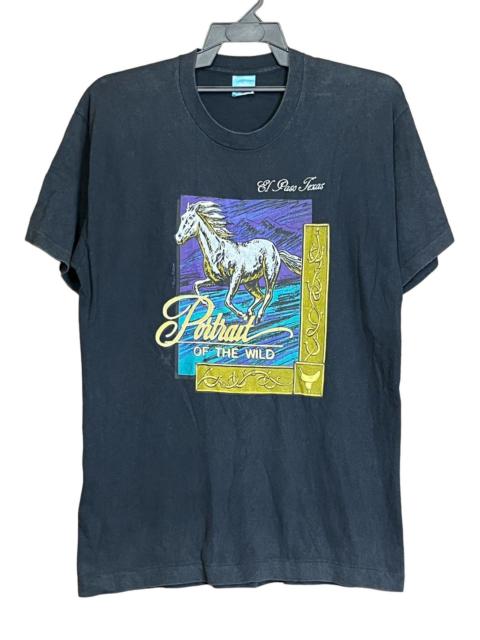 Other Designers Art Comes First - RARE🔥🔥VINTAGE 90s EL PASO TEXAS PORTRAIT OF THE WILD T SHIRT