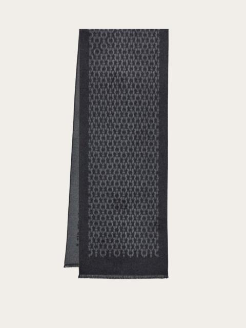FERRAGAMO Gancini silk scarf
