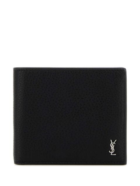 SAINT LAURENT Saint Laurent Men Black Leather Wallet