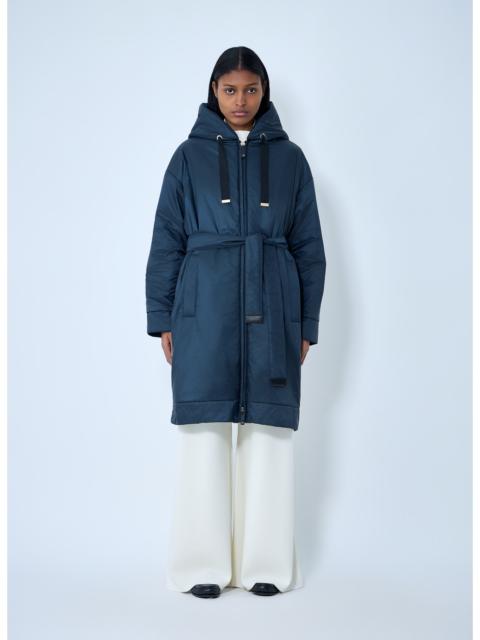Max Mara Max Mara Women Hooded Quilted Coat With Belt