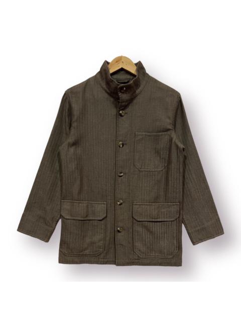 Other Designers Vintage - Eddie Bauer harringbone Chore Jacket Grey