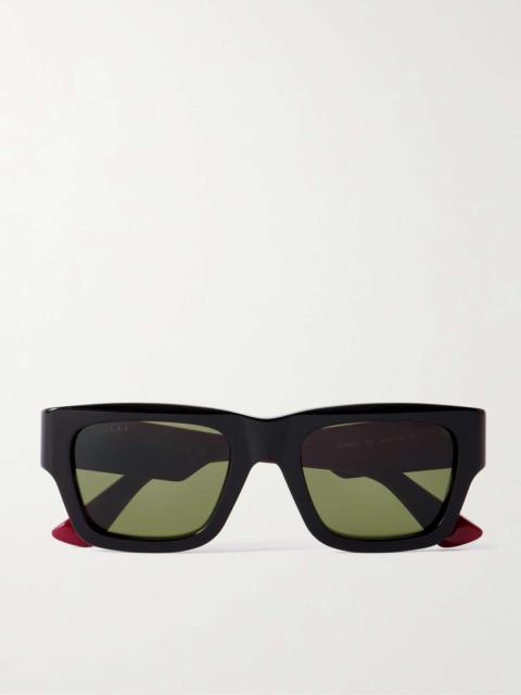 Square-Frame Acetate Sunglasses