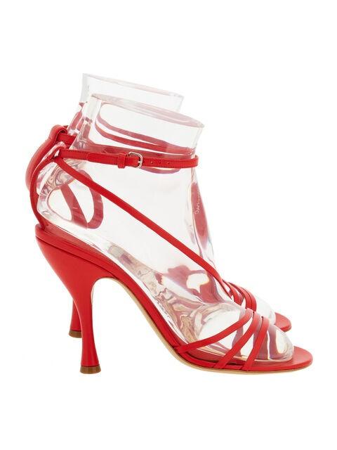FERRAGAMO Ferragamo Denise Ankle Strap Nappa Sandals, Size 7 C