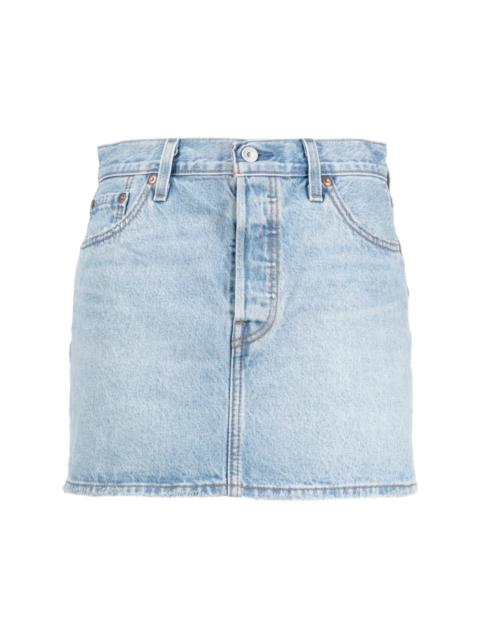 Levi's mid-rise denim skirt