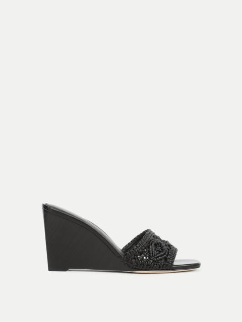 VERONICA BEARD ELLEN MACRAME WEDGE SANDAL