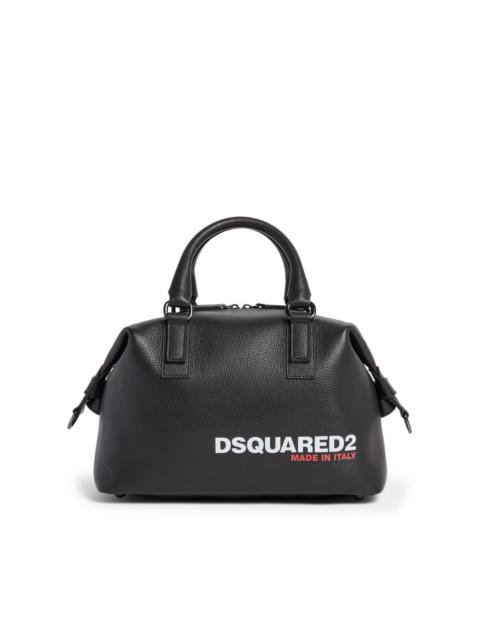 logo-print duffle bag