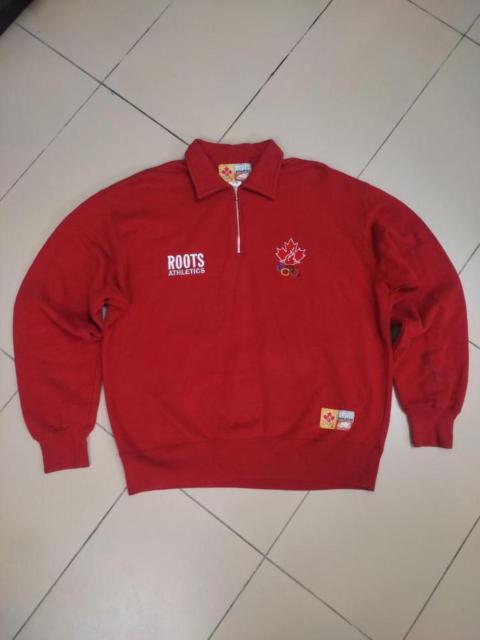 Other Designers Vintage - ROOTS CANADA OLYMPICS HALF ZIPPER