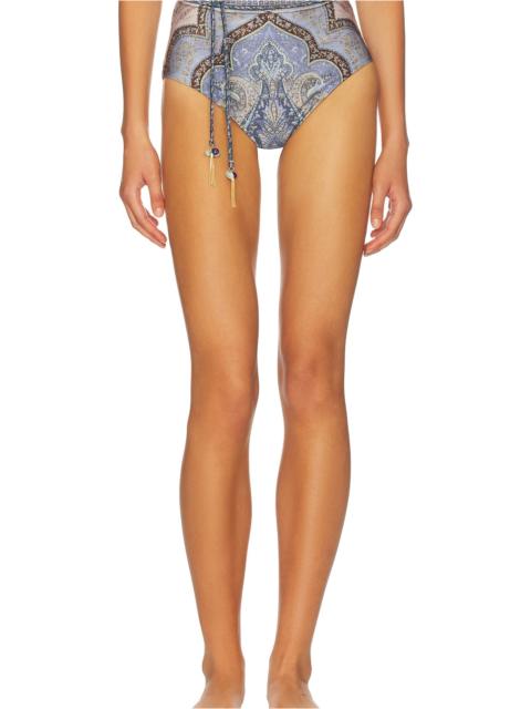 Zimmermann Wanderlust High Waist Bikini Bottom