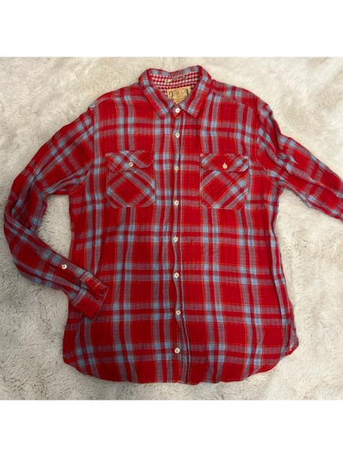 Other Designers 21men - 21 Men Lightweight Gauze Plaid Shirt