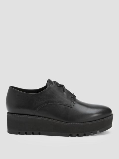 EILEEN FISHER Eddy Smooth Leather Platform Oxford