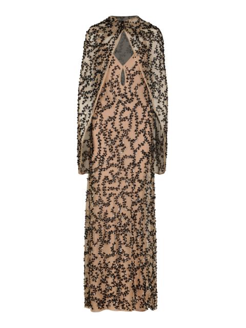 Johanna Ortiz Reinvention Sheer Cape multi