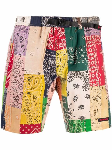Readymade patchwork bandana print shorts