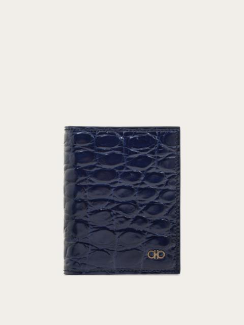 FERRAGAMO Gancini credit card holder