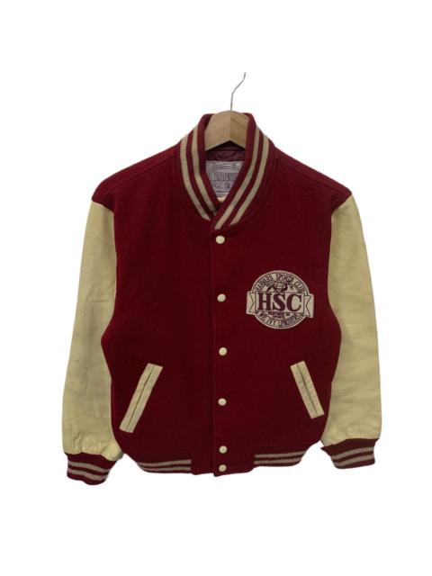 Other Designers Vintage Harvard Wool Leather Varsity Jacket