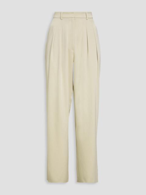 Nanushka Pleated satin wide-leg pants