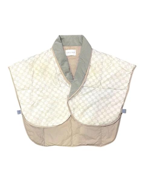 CELINE Celine Quilted Monogram Cape Vest Poncho - Rare Vintage