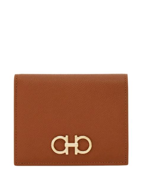 FERRAGAMO Ferragamo Women Gancini Hammered Leather Compact Wallet