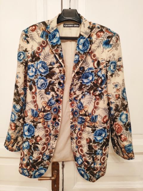 Other Designers Denis Simachev - Flower printed blazer.Like Dior or Saint Laurent