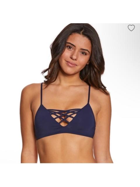 Other Designers New! L*SPACE JAMIE BIKINI TOP Midnight‎ Blue Size Medium $88