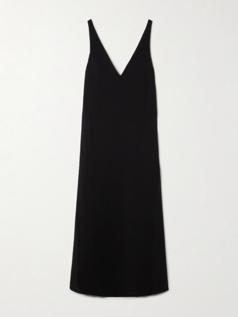 STAUD Zora Crepe-jersey Maxi Dress