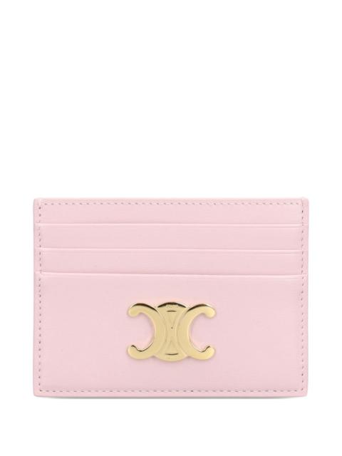 CELINE Celine Women Triomphe Leather Card Case