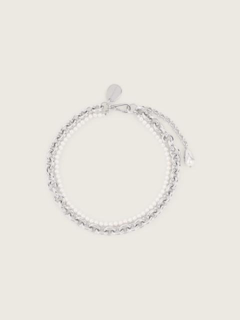 Simone Rocha Pearl & Chain Choker Necklace