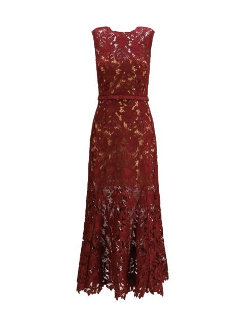 self-portrait Self-portrait Guipure Lace Midi Dress
