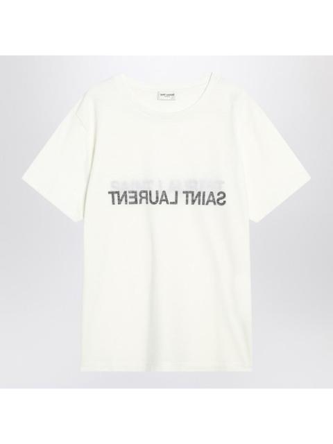 SAINT LAURENT Saint Laurent White Cotton Crew-Neck T-Shirt Men